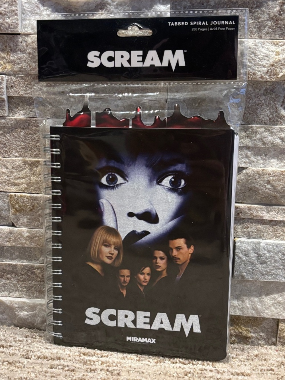 Scream Movie Blood-Tabbed Journal